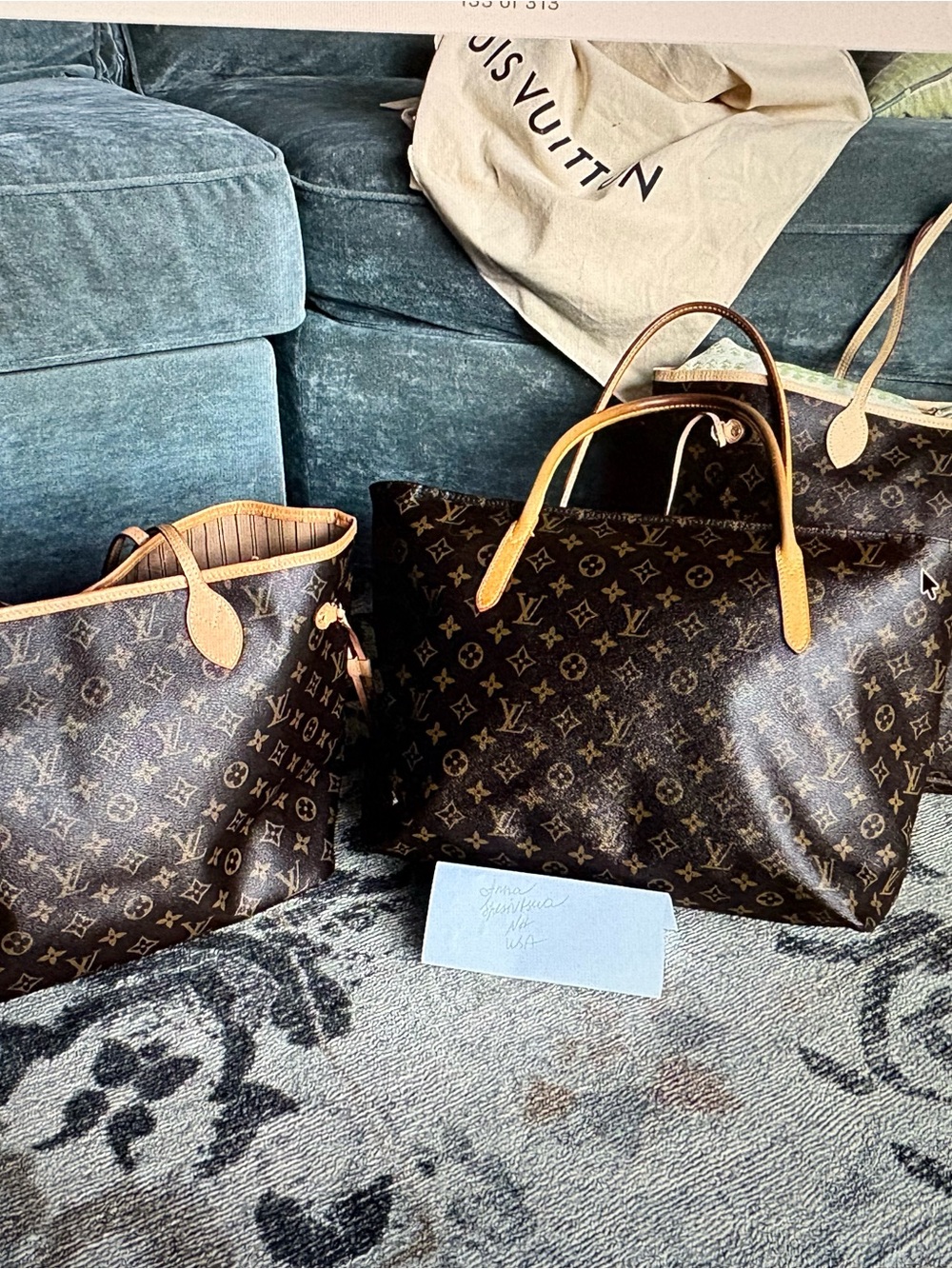 Louis Vuitton Monogram Tote with Natural Vachetta Handles - Picture 15 of 15